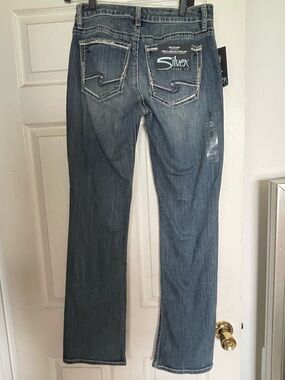 Silver Jeans Women's Suki Slim Blue Bootcut Jeans